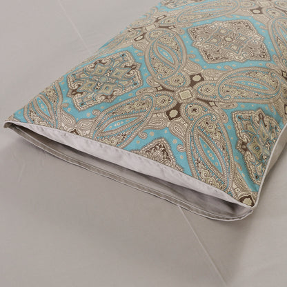 Luxury Boho Medallion Pattern Custom Size Bed Linen Set Hidden Button Closure Inner Corner Ties Custom Size Bed Sheets