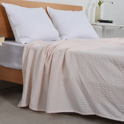 Decke aus 100 % Baumwolle mit Karomuster