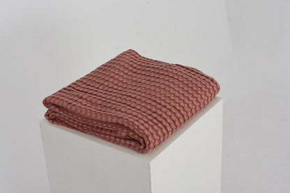 Bambus-Baumwoll-Waffeldecke (Rot)