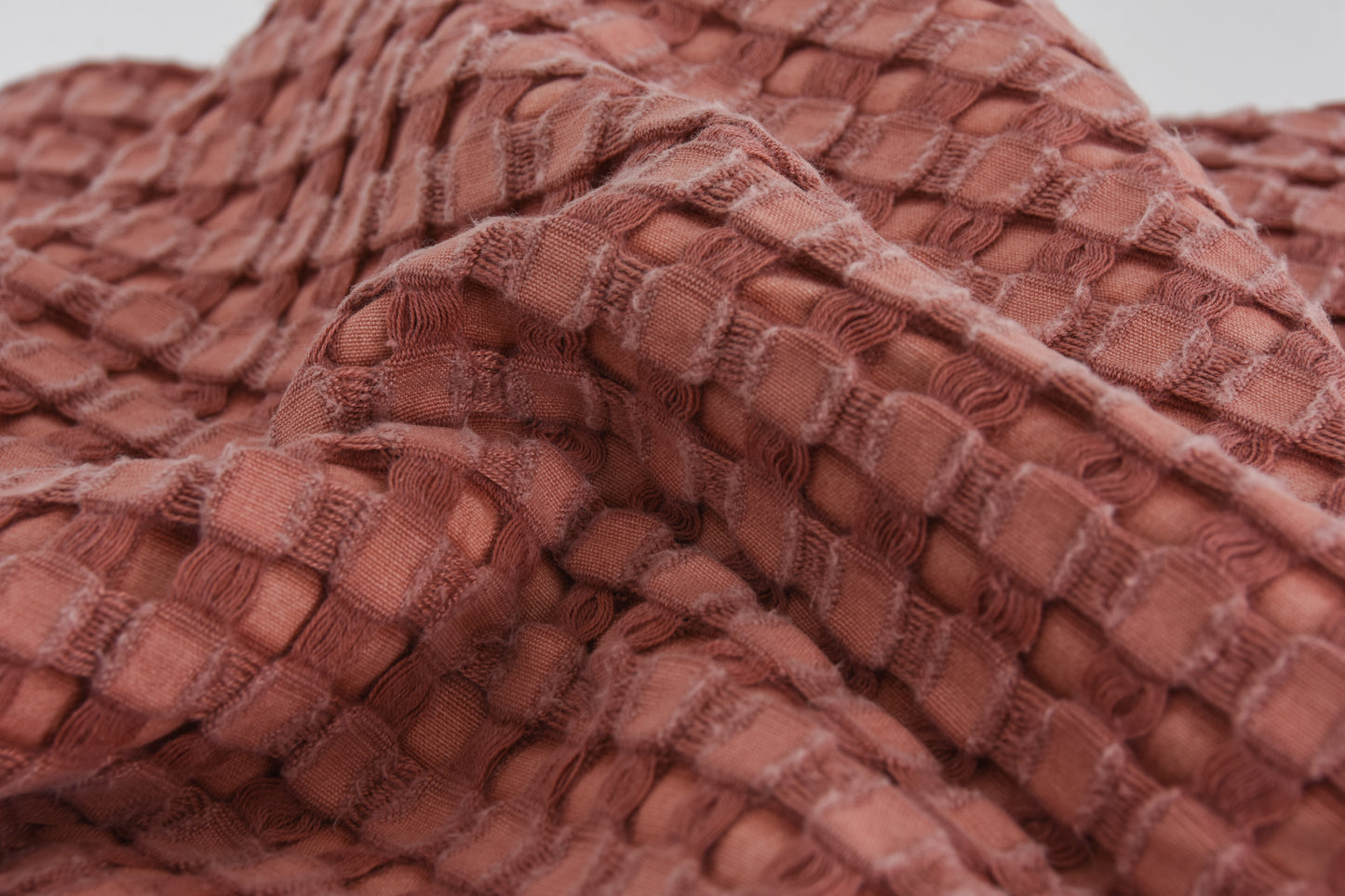 Bamboo Cotton Waffle Blanket（red）